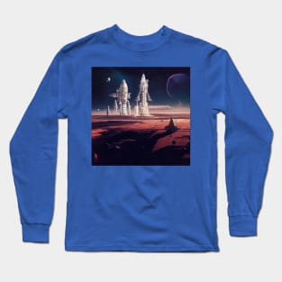 Interplanetary Spaceport Long Sleeve T-Shirt